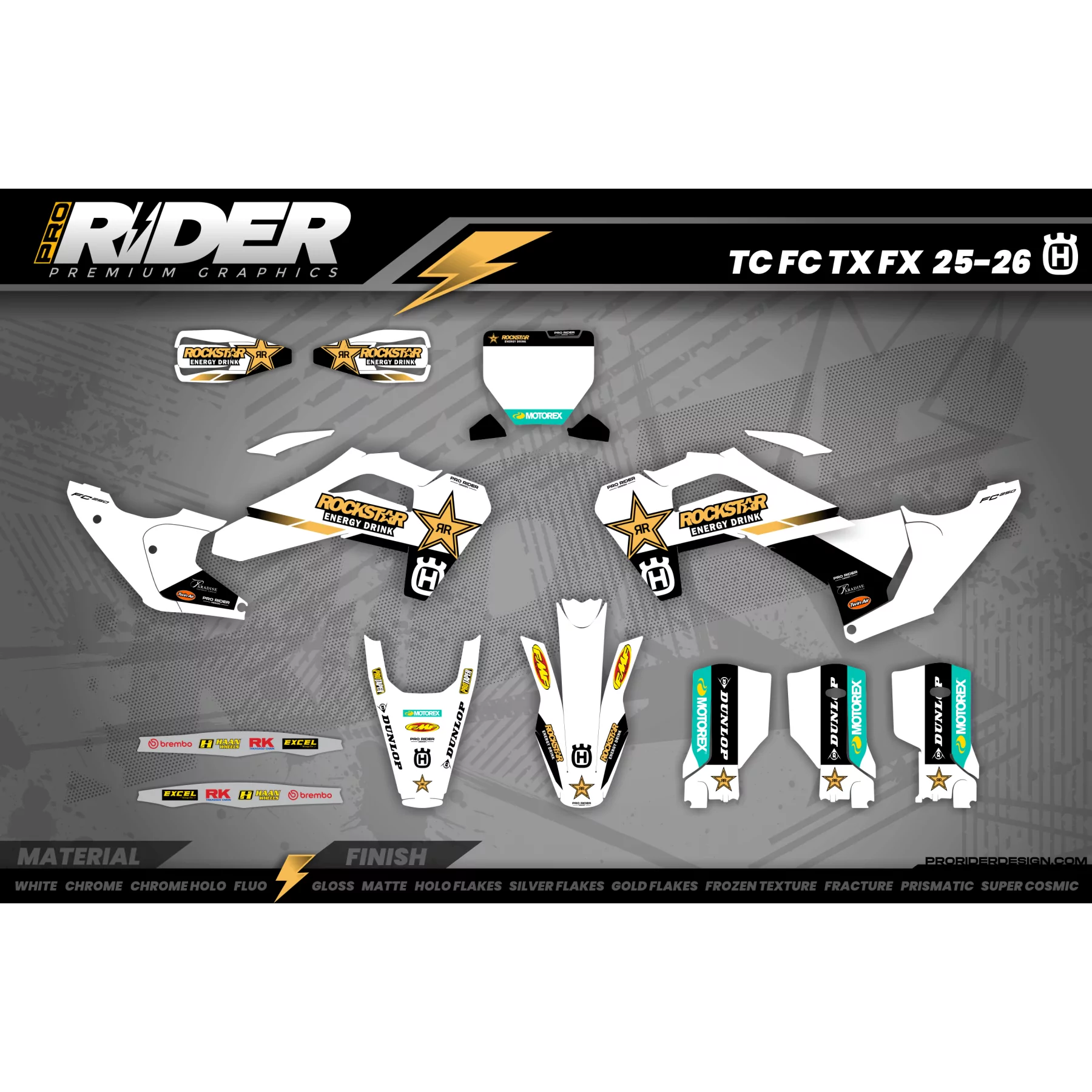 Rockstar Husqvarna Factory Racing TC-FC-TE-FE graphics - GRAPHICS M...