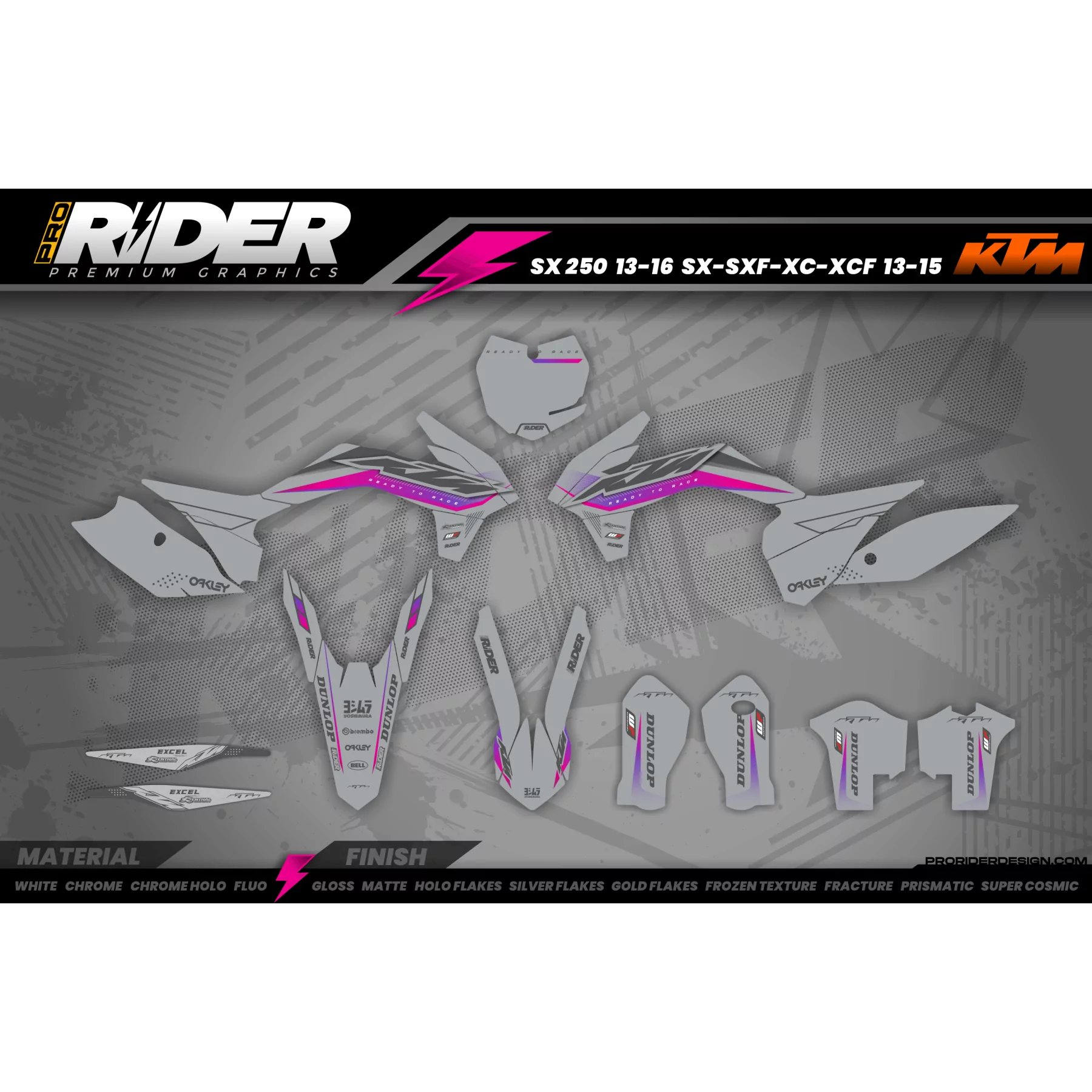 STICKERSET MOTOCROSS KTM | Lausitzring - STICKERSET MOTOR KTM
