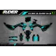Kit déco Motocross pro rider design (ref:prda34x) - KIT DECO MOTOCR...