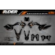 Kit déco Motocross KTM SX SXF EXC | ProLine Black/orange - KIT DECO...