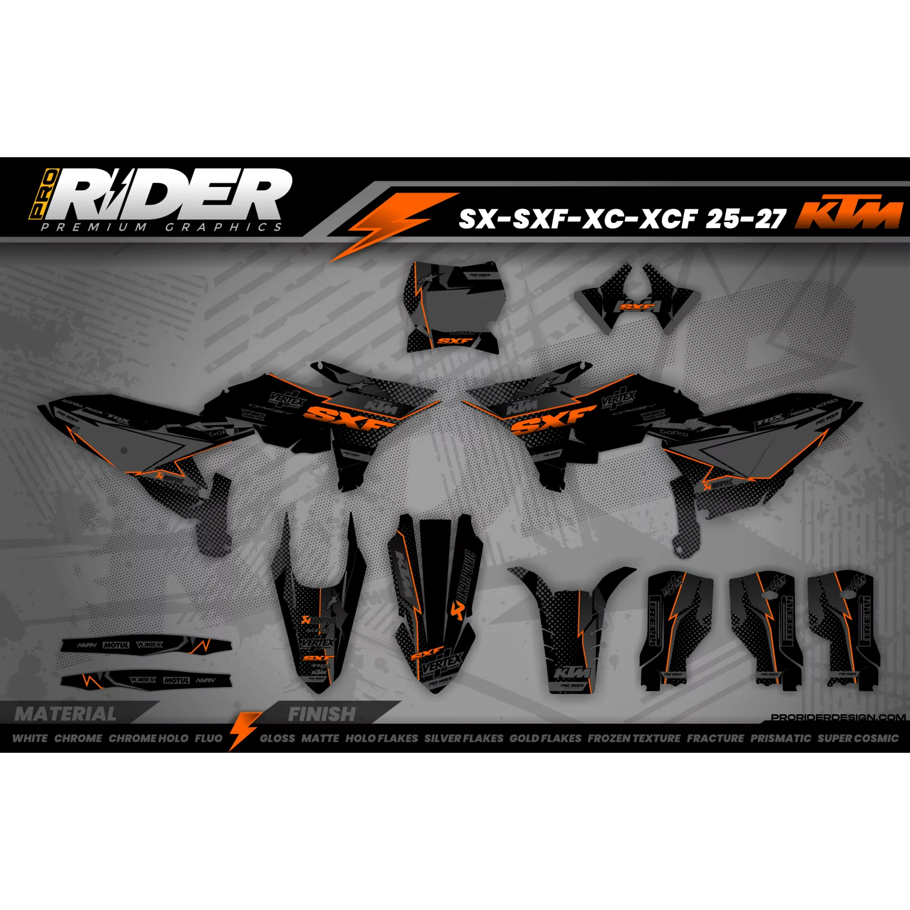 KIT DECO Motocross KTM VERTEX (REF:PRDA39C1) - KIT DECO MOTOCROSS K...
