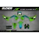 KIT ADESIVOS MOTOCROSS KAWASAKI RACESPEC GREEN - KIT ADESIVOS MOTO KAWASAKI