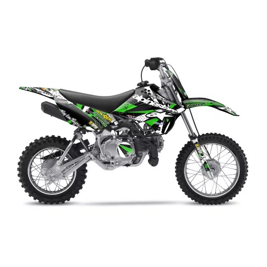 KIT ADHESIVOS MINI Motocross KAWASAKI | Alpinestars verde