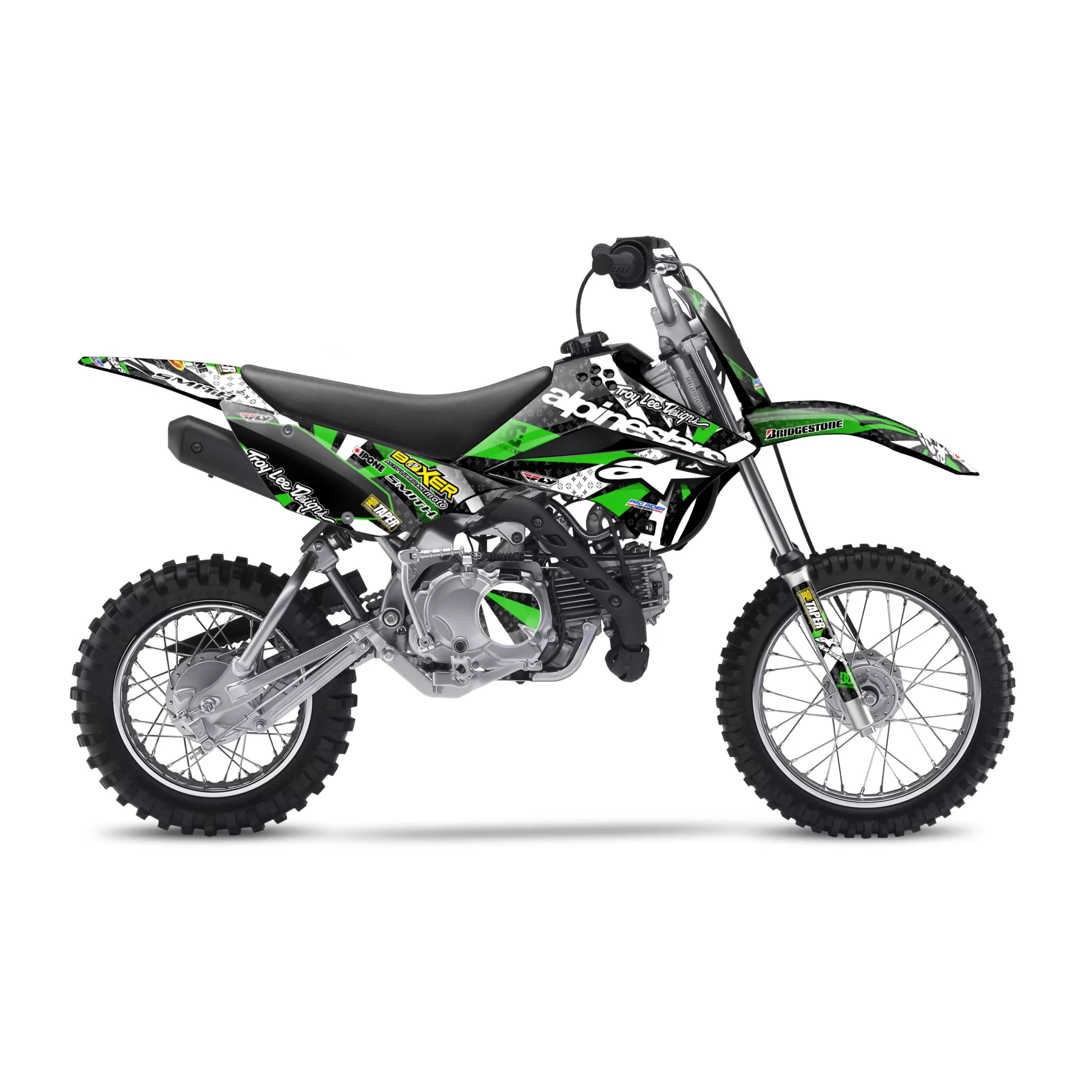 GRAFICHE MINI Motocross KAWASAKI | Alpinestars verdi