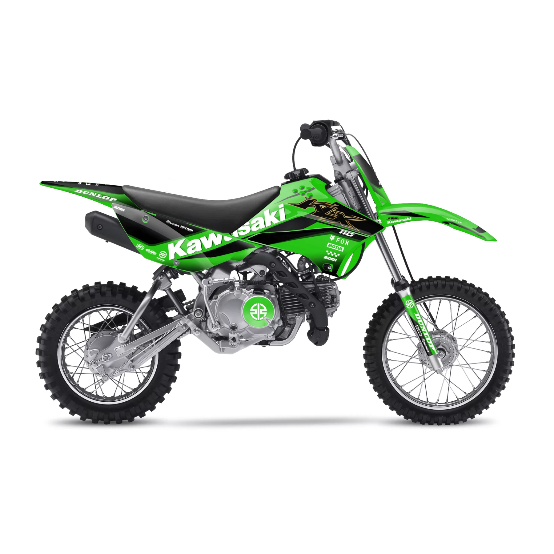 MINI Motocross KAWASAKI GRAPHICS | Green Core