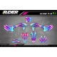 KIT ADESIVOS MOTOCROSS KAWASAKI SAVAGE - KIT ADESIVOS MOTO KAWASAKI