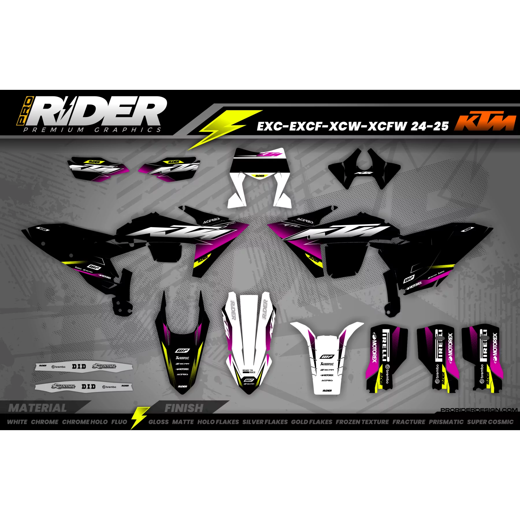 Stickerset MOTOCROSS KTM | Lierop - STICKERSET MOTOR KTM