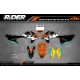 Kit adesivos Motocross KTM SX SXF EXC - BLACK HEADWIND - TODOS OS MODELOS KITS ADESIVOS KTM