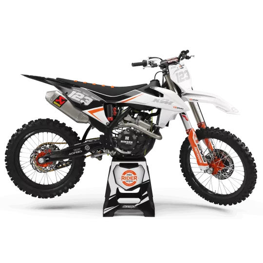 Kit adesivos moto KIT ADESIVOS Motocross PERSO KTM EVS BLACK AND WHITE