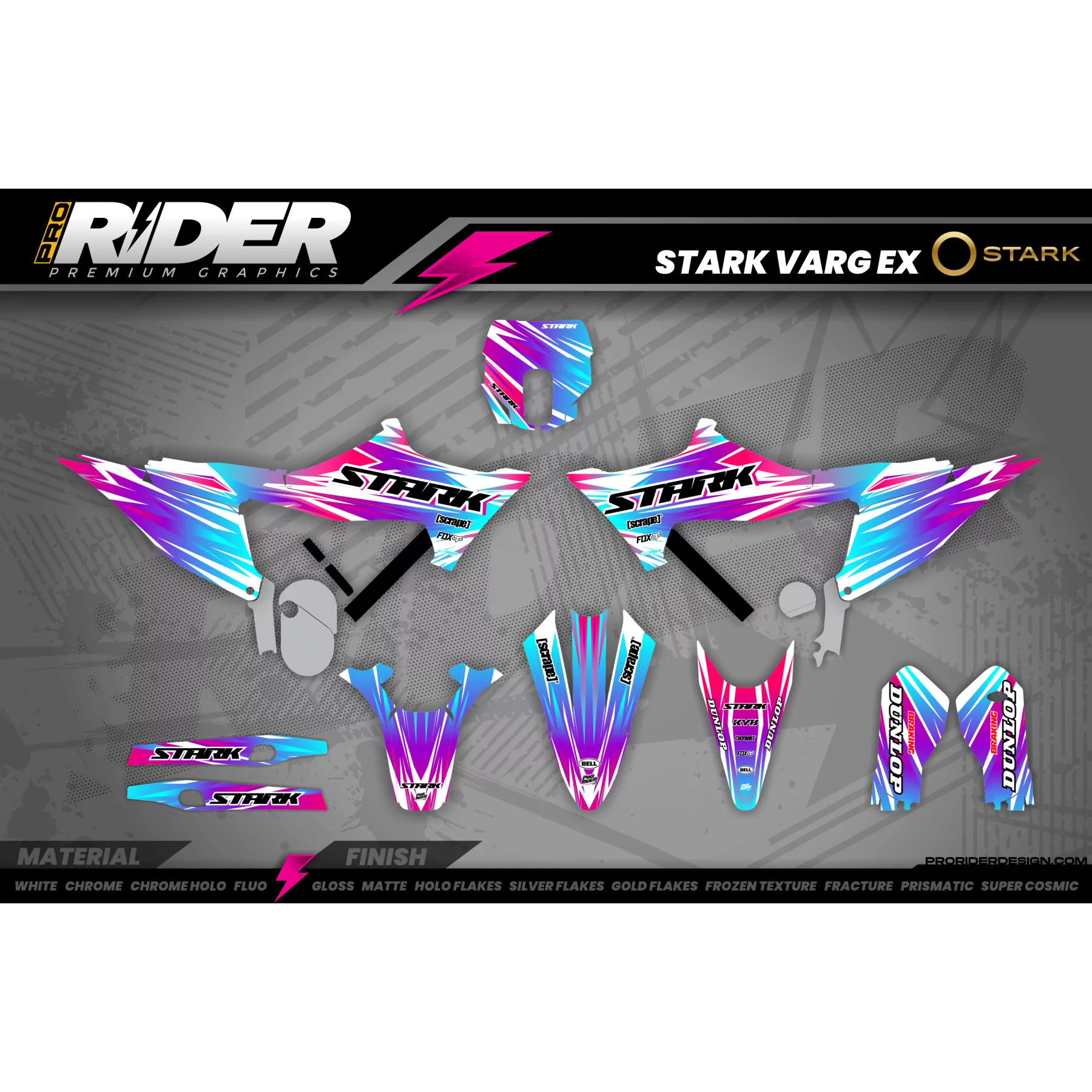 Kit adesivos motocross STARK FUTURE | Vogla - KIT ADESIVOS STARK FUTURE