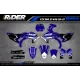 KIT DÉCO Motocross PERSO YAMAHA FACTORY RACING BLUE - KIT DECO MOTO...