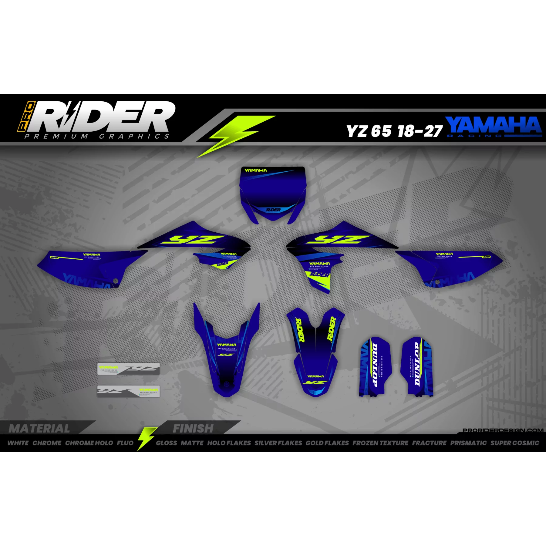 Kit adhesivos MOTOCROSS YAMAHA PRIMEVAL  - Kit adhesivos MOTO YAMAHA