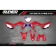 Kit adesivos Motocross HONDA HRC SMX Team PROGRESSIVE | RED - KIT ADESIVOS MOTOCROSS ENDURO