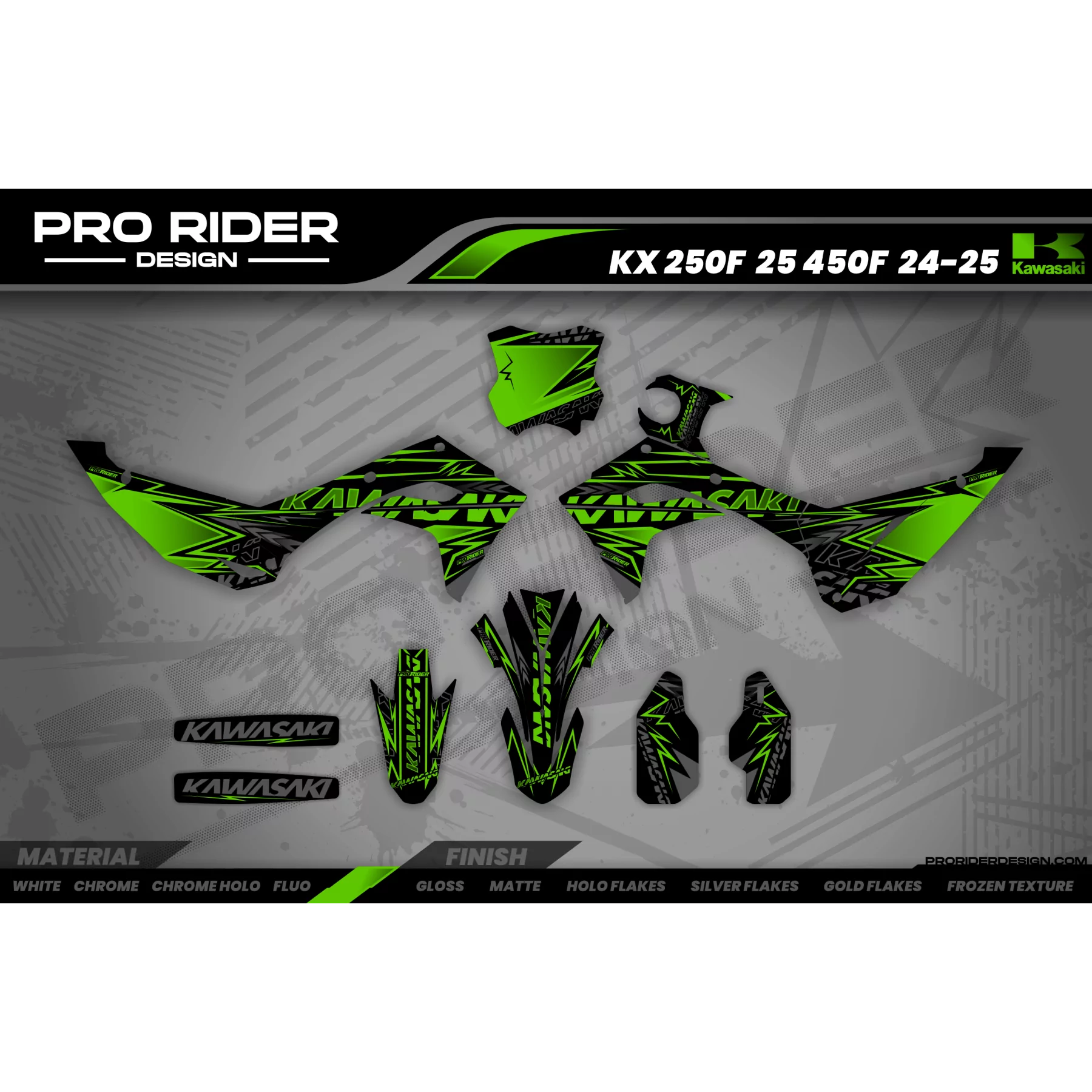STICKERSET MOTOCROSS KAWASAKI | Southwick