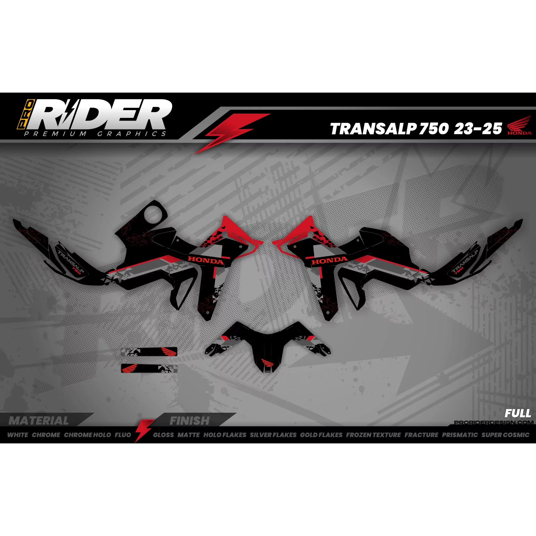 STICKERSET HONDA 750 TRANSALP | Hanak - STICKERSET HONDA TRANSALP 750