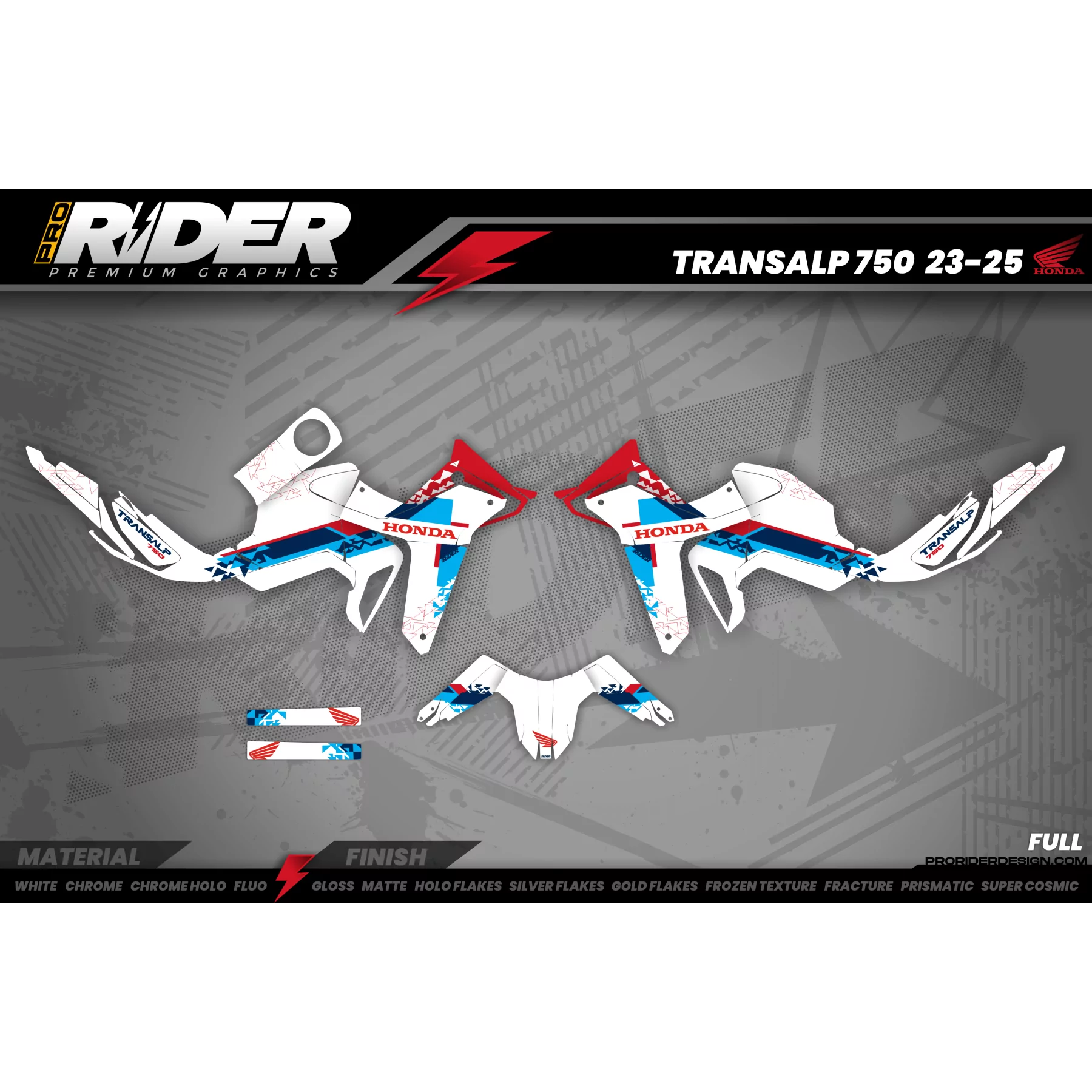 Kit adesivos HONDA 750 TRANSALP | Hanova - KIT ADESIVOS HONDA TRANSALP 750