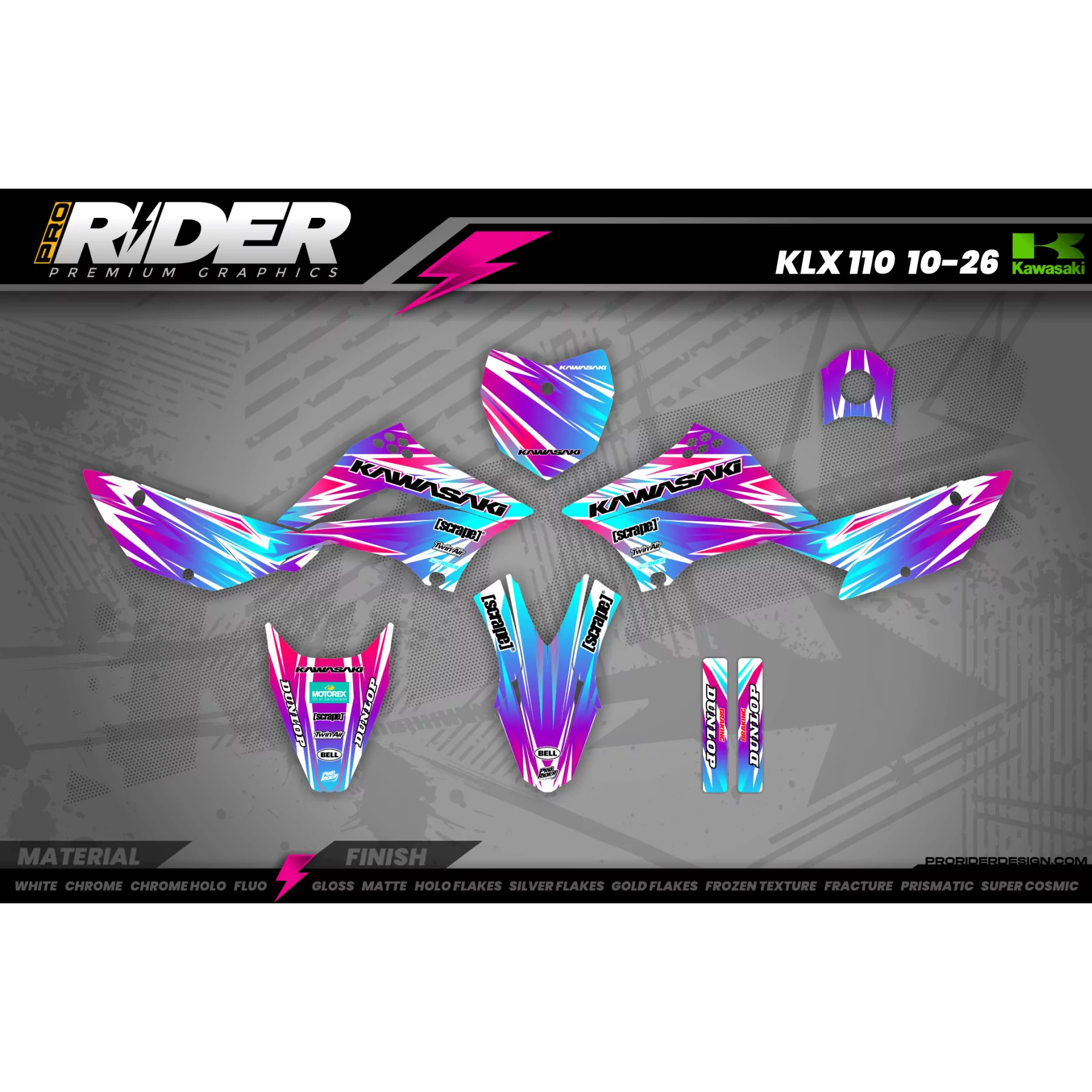 KIT DÉCO MINI Motocross KAWASAKI | Savage