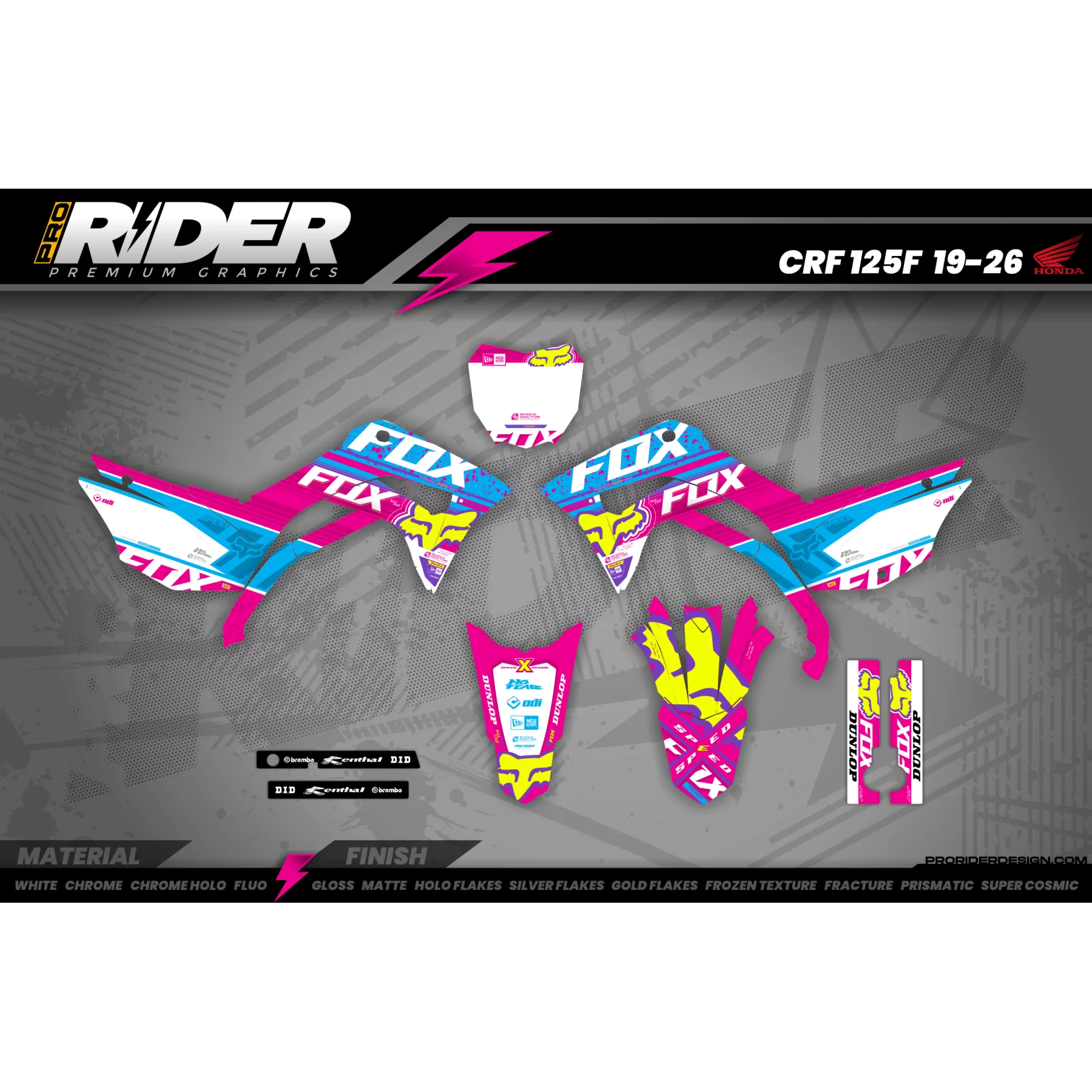 Kit adesivos Motocross perso FOX ALTITUDE LEVEL 2 - KIT ADESIVOS MOTOCROSS ENDURO