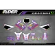 Kit adesivos personalizável - RAINBOW PURPLE - KIT ADESIVOS MOTOCROSS ENDURO