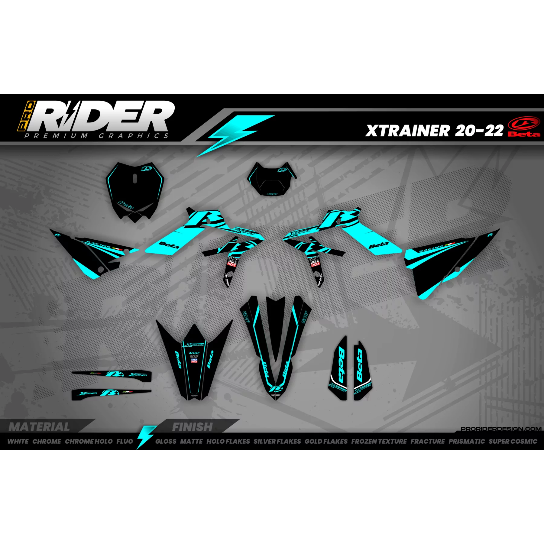 Kit adesivos MOTOCROSS BETA ALL 'RIDERS C4 - Kit adesivos MOTOCROSS BETA