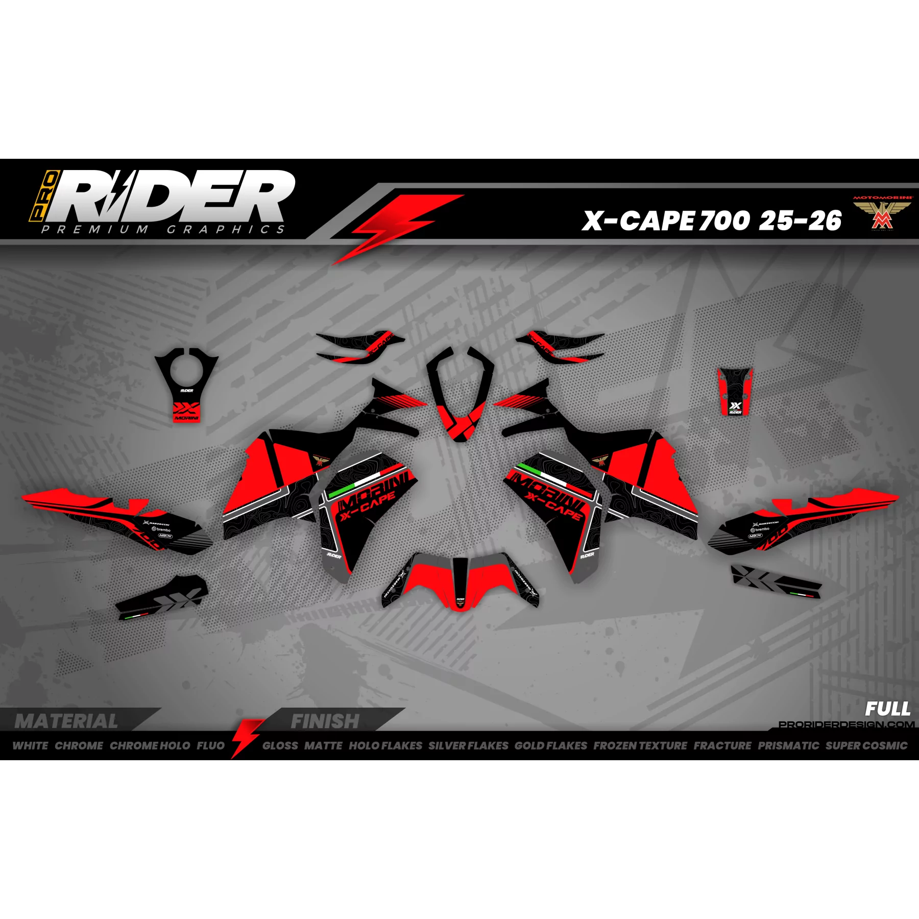 Stickerset MOTO MORINI X-CAPE 650/700 | Corsita