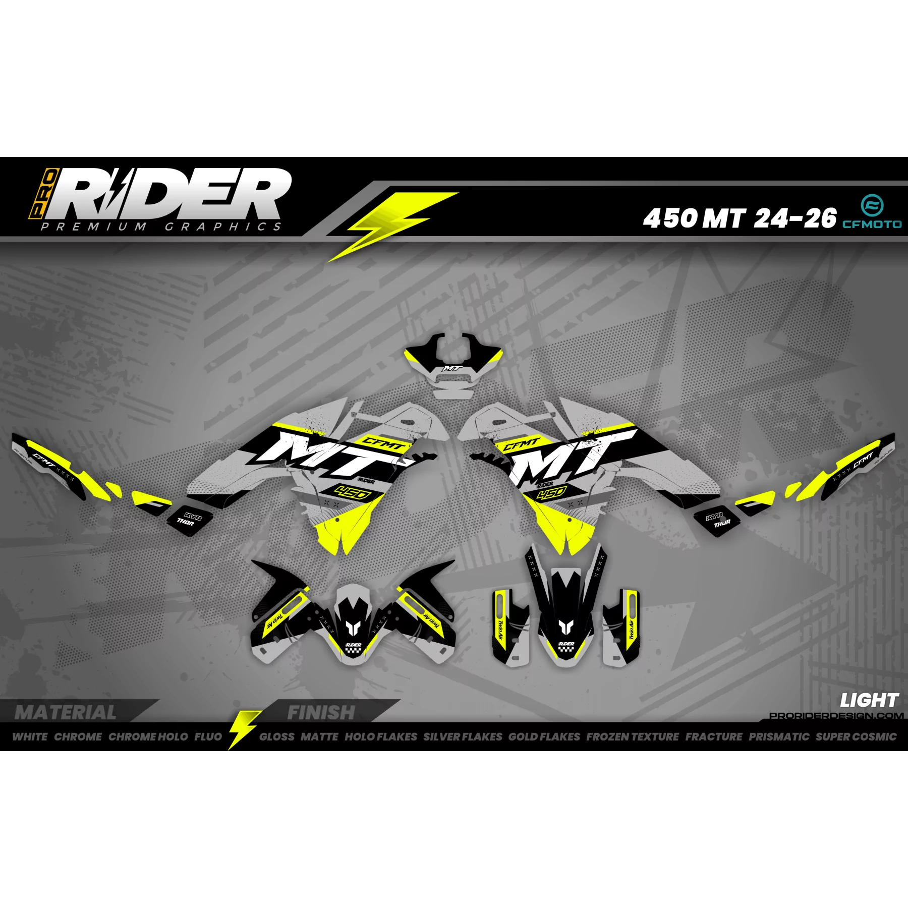 Stickerset moto CFMOTO 450MT / 700MT / 800MT | Frenzy - STICKERSET CFMOTO MT