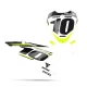 TRIUMPH NUMBER PLATE BACKGROUND GRAPHICS Traker Black Yellow