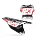 TRIUMPH NUMBER PLATE BACKGROUND GRAPHICS Maxan Black Red