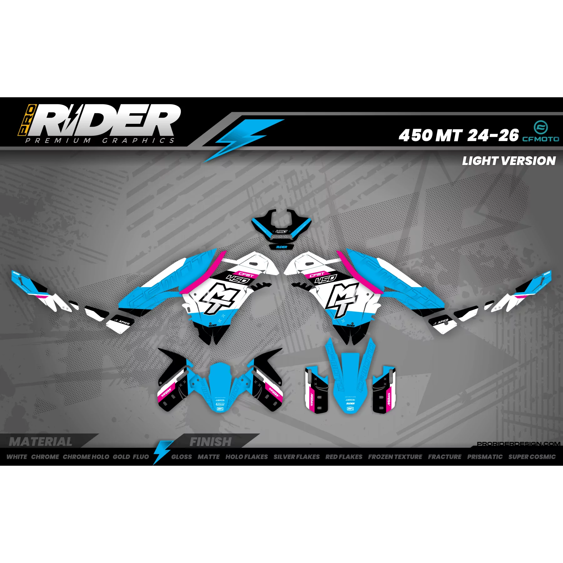 Kit Déco CFMOTO Motark | Stickers 450MT - 700MT - 800MT Rallye