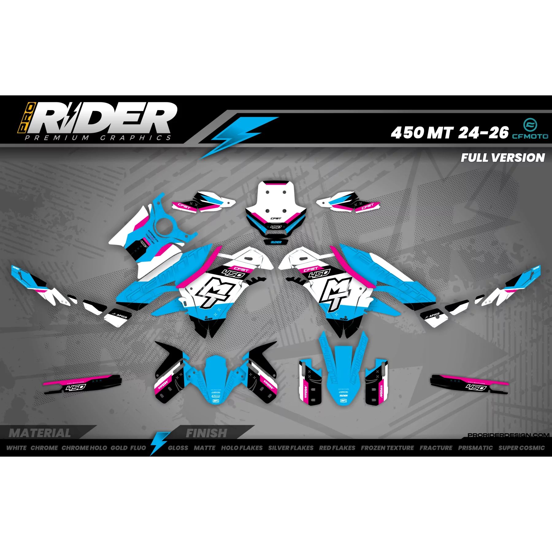 Kit Déco CFMOTO Motark | Stickers 450MT - 700MT - 800MT Rallye