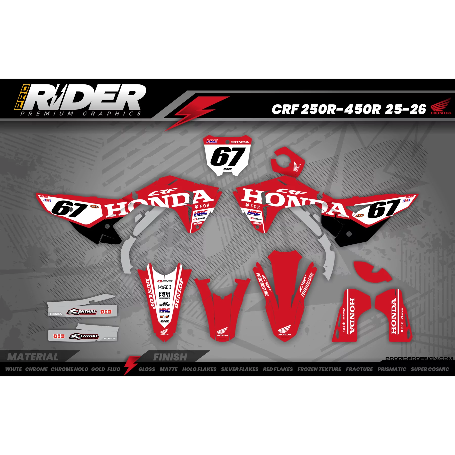 KIT ADESIVOS DE MOTOCROSS HONDA | Amata cidade