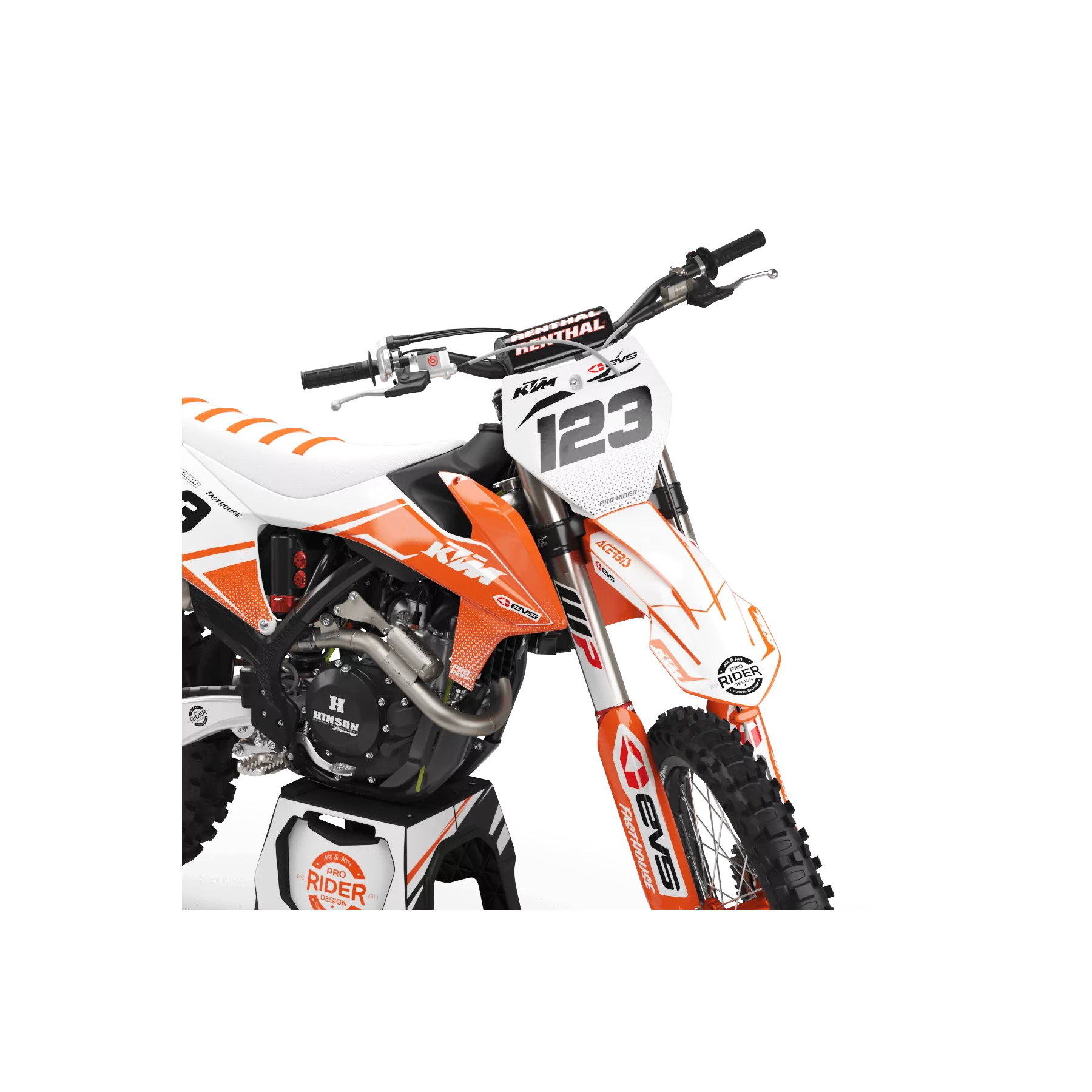 STICKERSET moto Stickerset Motocross PERSO KTM EVS ORIGINE