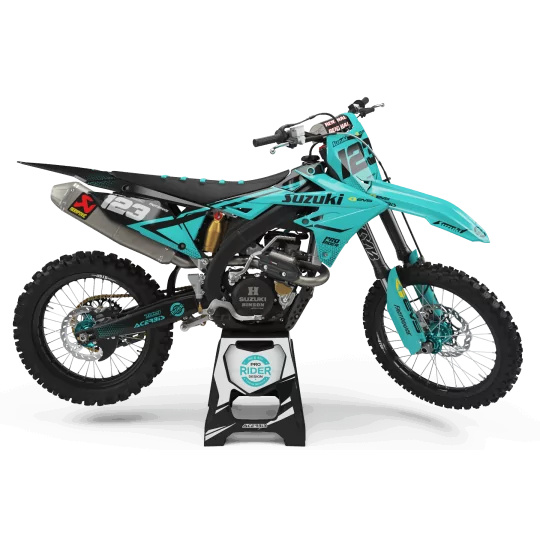Grafiche moto GRAFICHE Motocross PERSO SUZUKI EVS TEAL