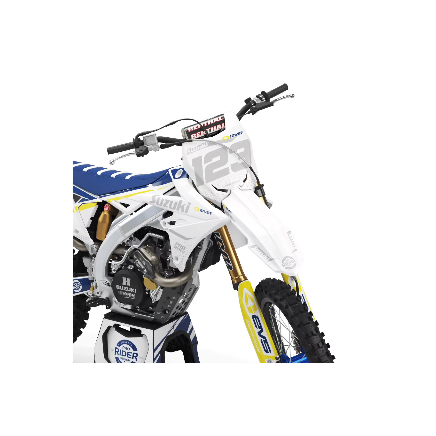 Kit adhesivos moto KIT ADHESIVOS Motocross PERSO SUZUKI EVS PATRIOT