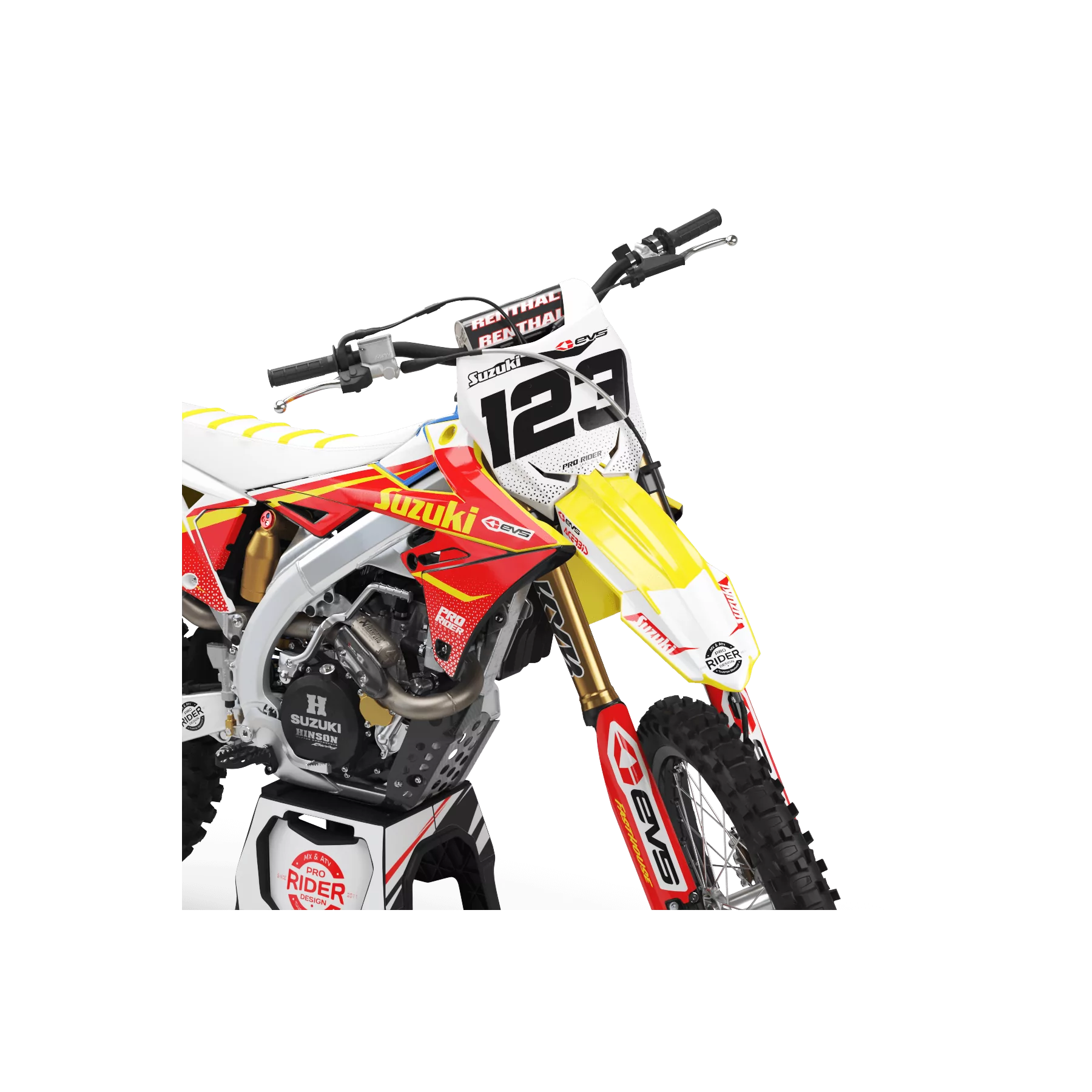 GRAPHICS moto Graphics Motocross PERSO SUZUKI EVS ORIGINE