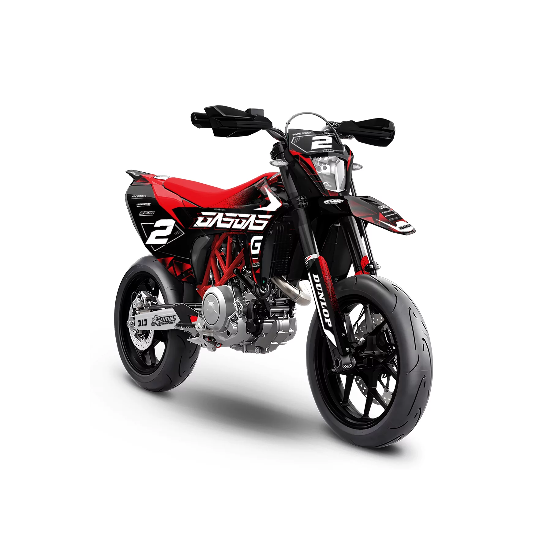 Kit adhesivos 700 GasGas | Ignis negro y rojo