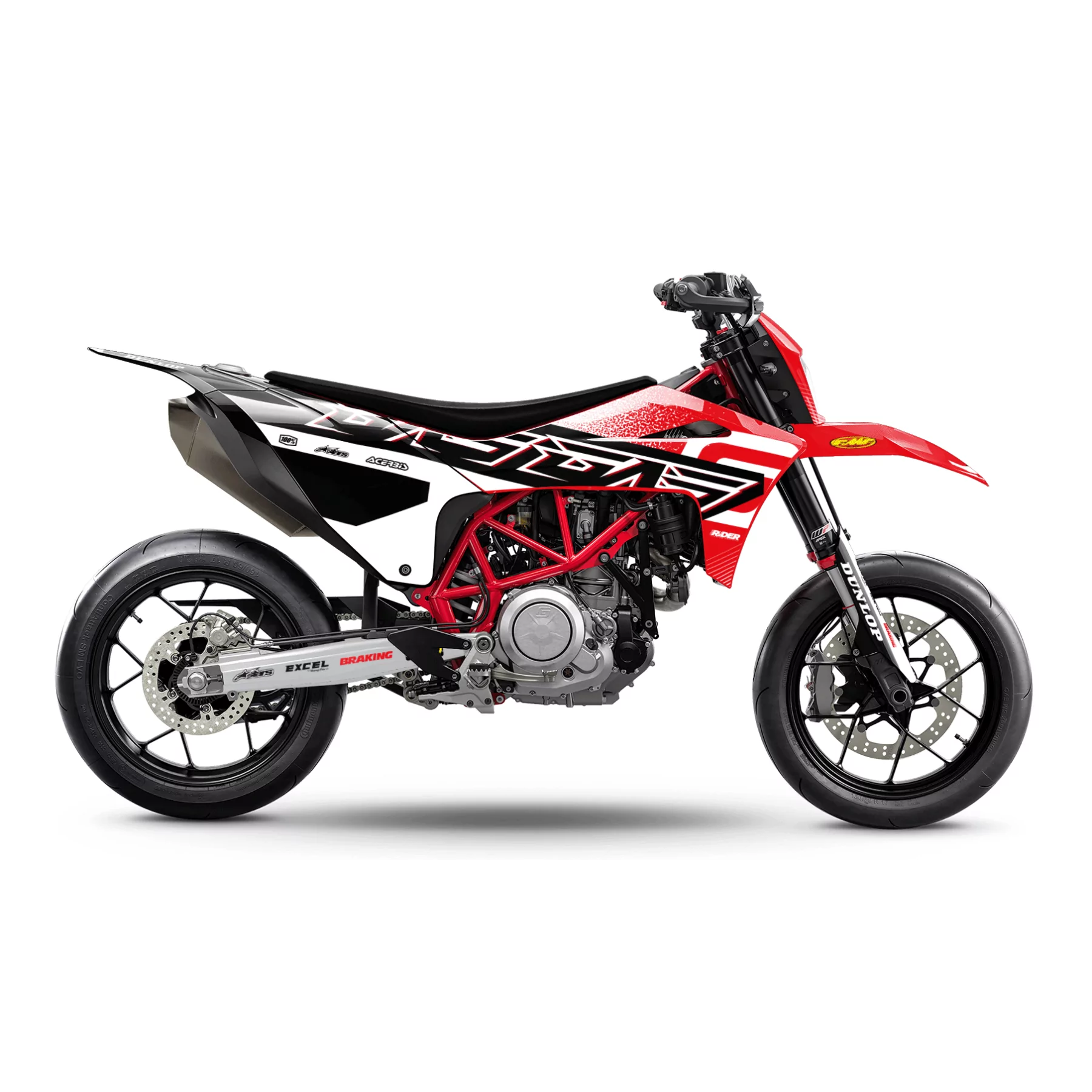 Kit adhesivos 700 GasGas | Phantom rojo y blanco