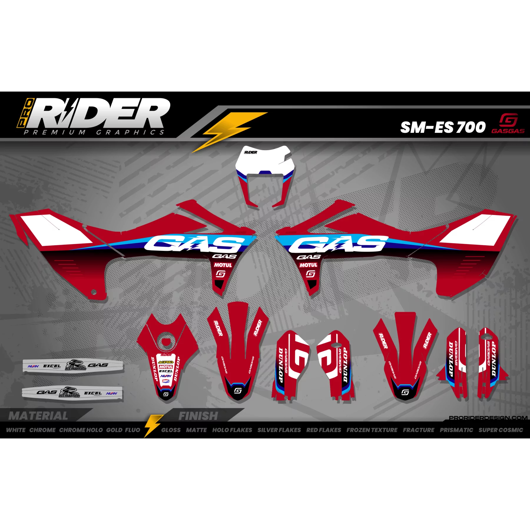 Graphics 700 GasGas | Monolith Red