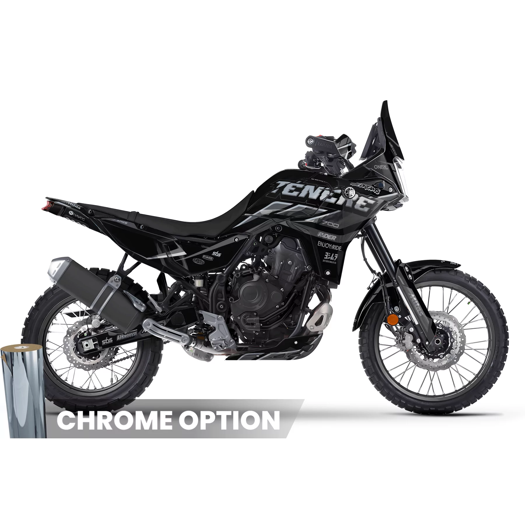 Ténéré 700 Black Dreams graphics