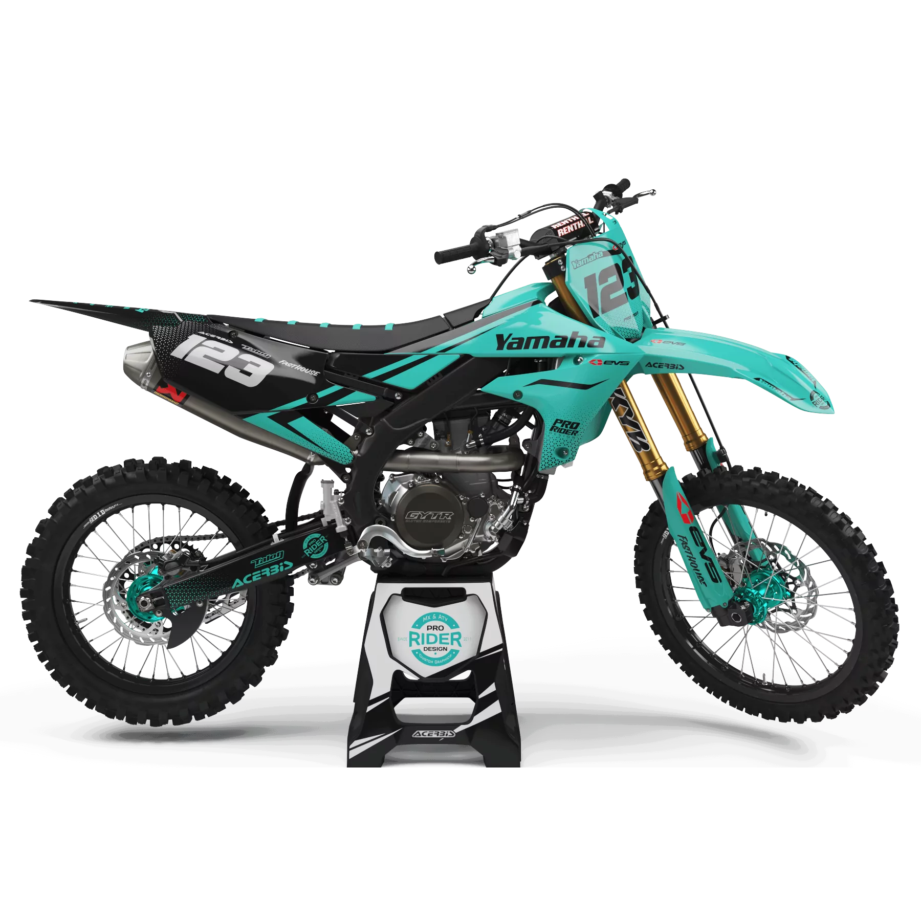 GRAPHICS moto Graphics YAMAHA YZ YZF... EVS TEAL
