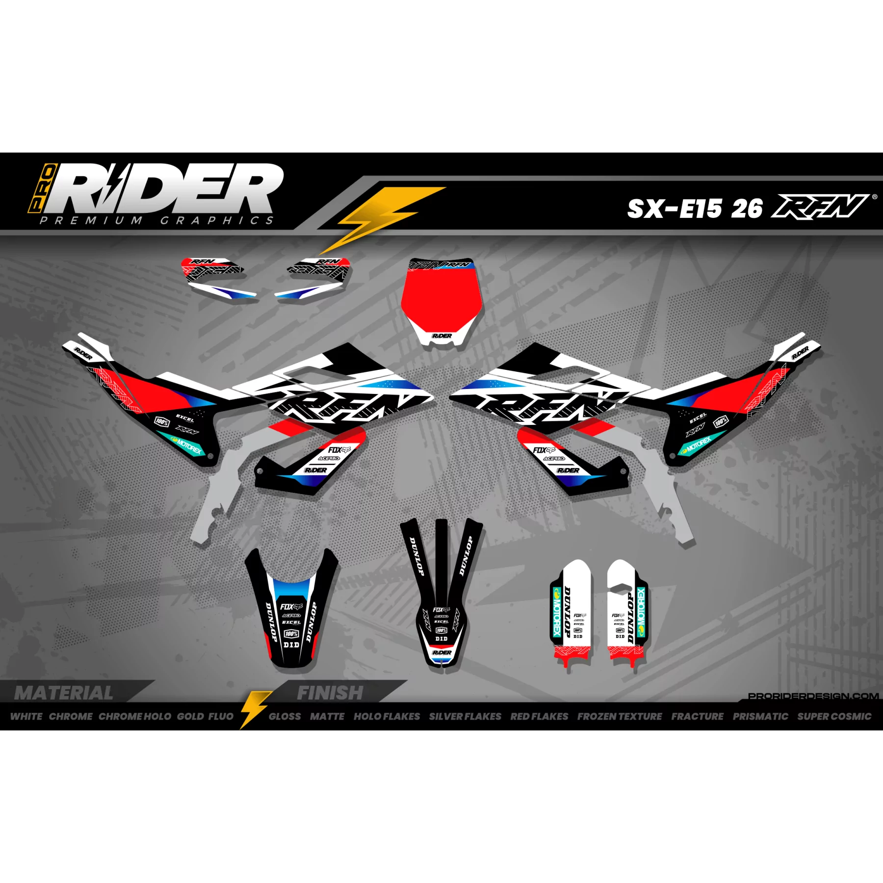 Graphics for RFN Black Essence | ProRiderDesign