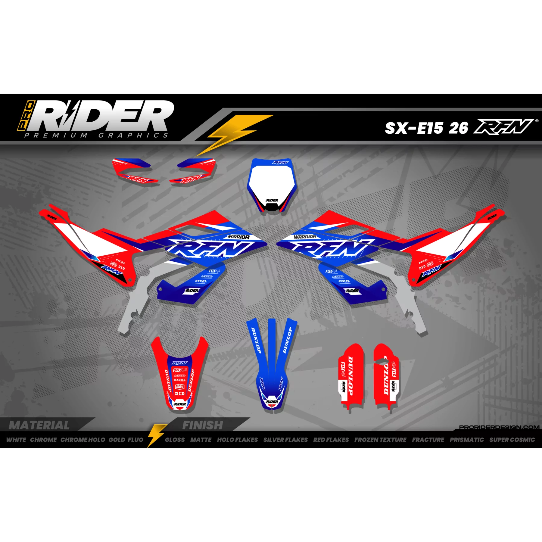 Kit Déco RFN Red SNABB | ProRiderDesign