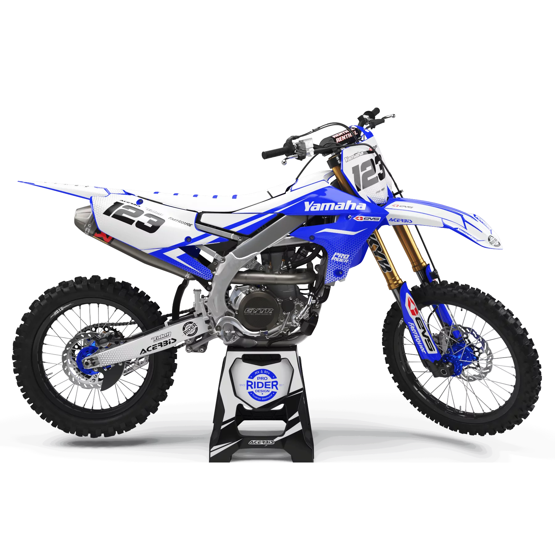 STICKERSET motor Stickerset YAMAHA YZ YZF... EVS ORIGINE