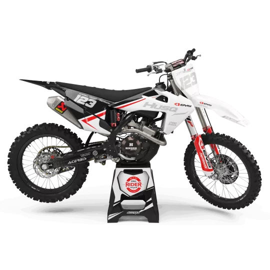 STICKERSET motor Stickerset Motocross HUSQVARNA EVS BLACK AND WHITE