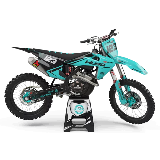 STICKERSET motor Stickerset Motocross HUSQVARNA EVS TEAL