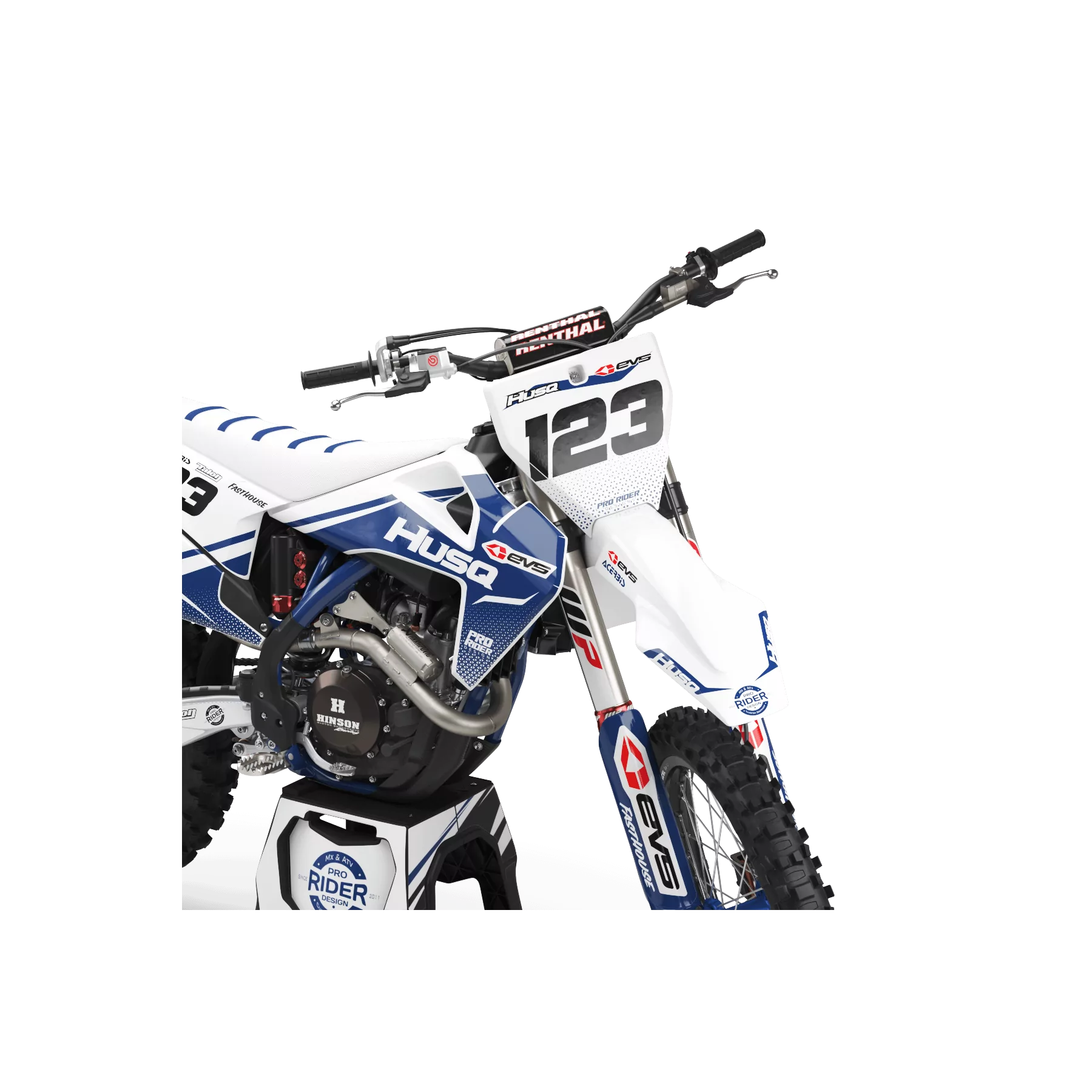 STICKERSET motor Stickerset Motocross HUSQVARNA EVS ORIGINE