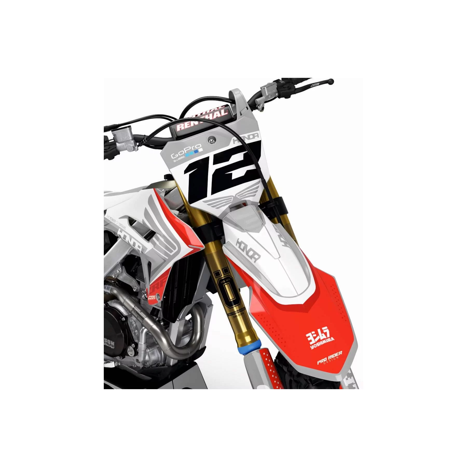 KIT ADESIVOS moto Kit adesivos Motocross HONDA GOPRO