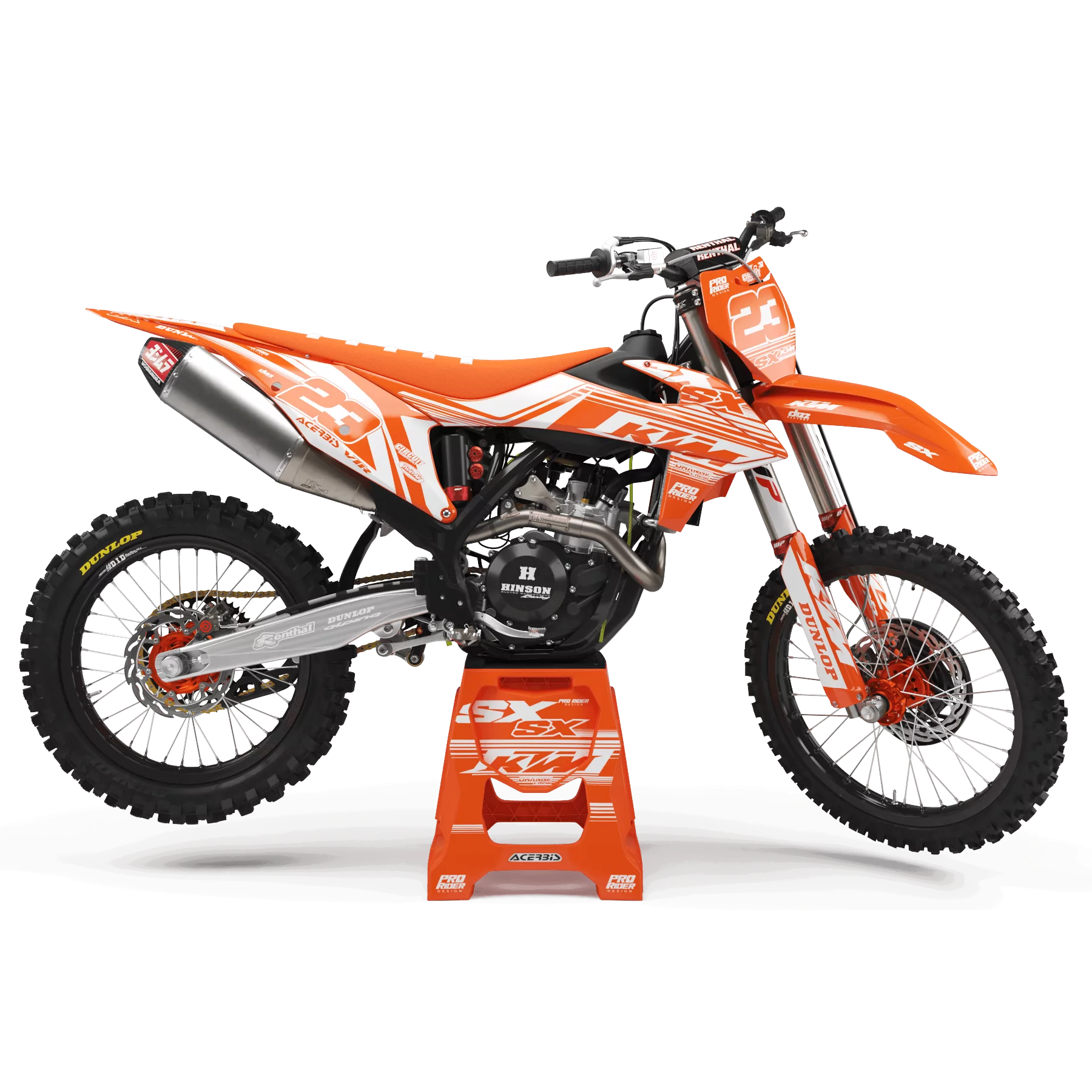 Motorstickerset STICKERSET Motocross PERSO KTM PRO CIRCUIT O/W