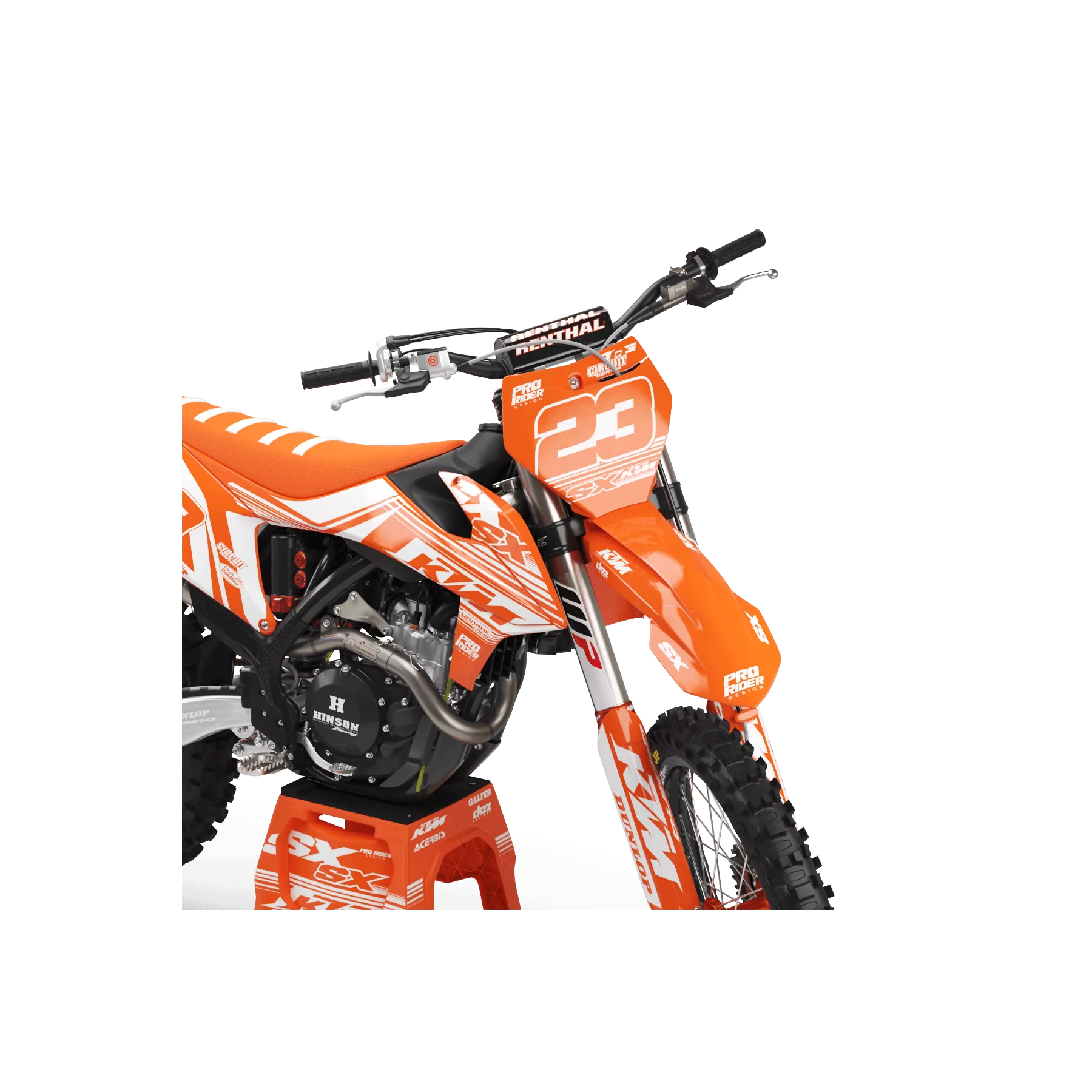 Moto graphics GRAPHICS Motocross PERSO KTM PRO CIRCUIT O/W