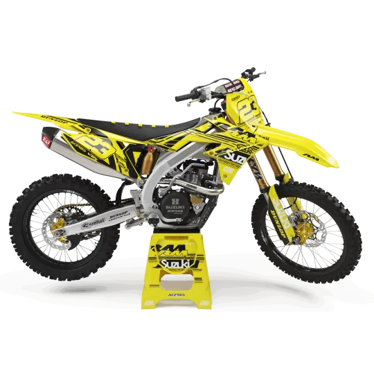 Motorstickerset STICKERSET Motocross PERSO SUZUKI PRO CIRCUIT Y/B
